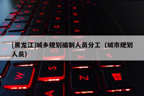 [黑龍江]城鄉規劃編制人員分工（城市規劃人員）