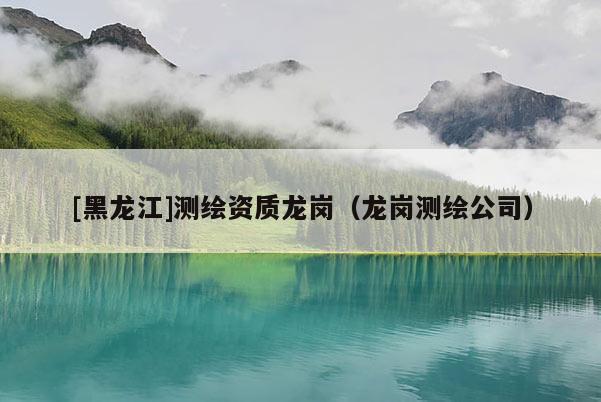[黑龍江]測繪資質龍崗（龍崗測繪公司）