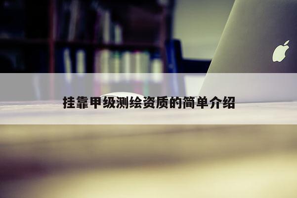 掛靠甲級測繪資質的簡單介紹