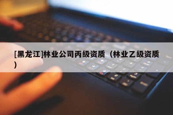 [黑龍江]林業公司丙級資質（林業乙級資質）