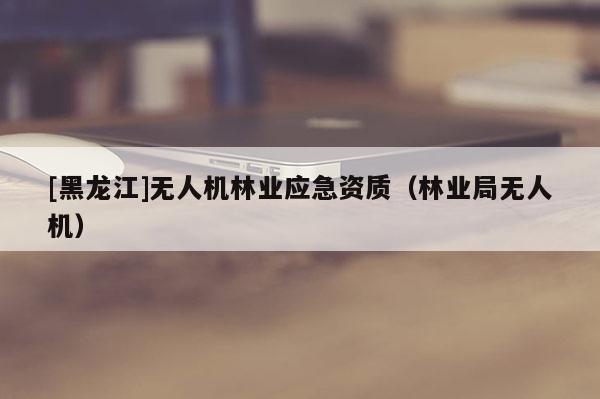 [黑龍江]無人機林業應急資質（林業局無人機）