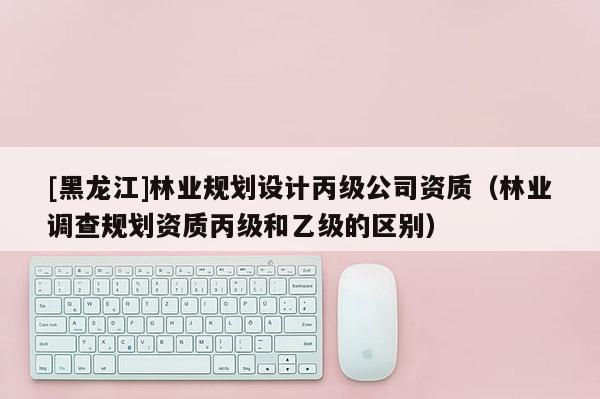 [黑龍江]林業規劃設計丙級公司資質（林業調查規劃資質丙級和乙級的區別）