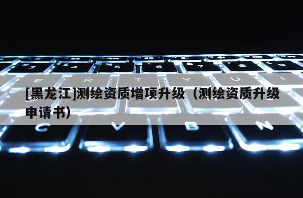 [黑龍江]測繪資質增項升級（測繪資質升級申請書）