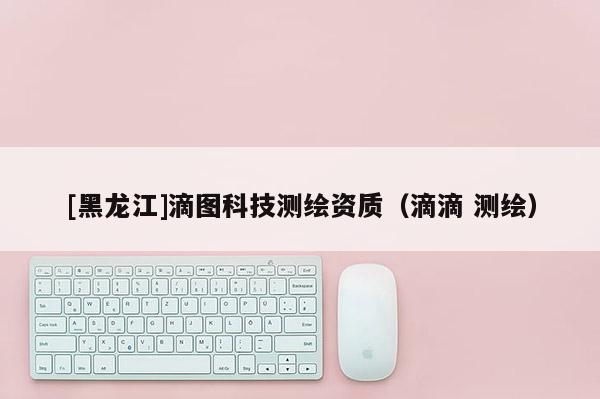 [黑龍江]滴圖科技測繪資質（滴滴 測繪）