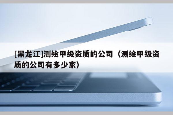 [黑龍江]測繪甲級資質的公司（測繪甲級資質的公司有多少家）